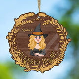 Blessed Home - Personalized Witch Suncatcher