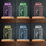 If I Had A Star Birth Flower Zodiac Sign - Gift for mom, grandma, daughter, wife, girlfriend, dad, grandpa, boyfriend, husband - Personalized Shaped Plaque Light Base