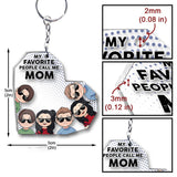 My Favorite People - Gift for grandpa, dad, mom, grandma, uncle, aunt, brother, sister - Personalized Keychain