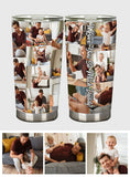 Collage Tumbler - Gift for dad - Personalized Tumbler