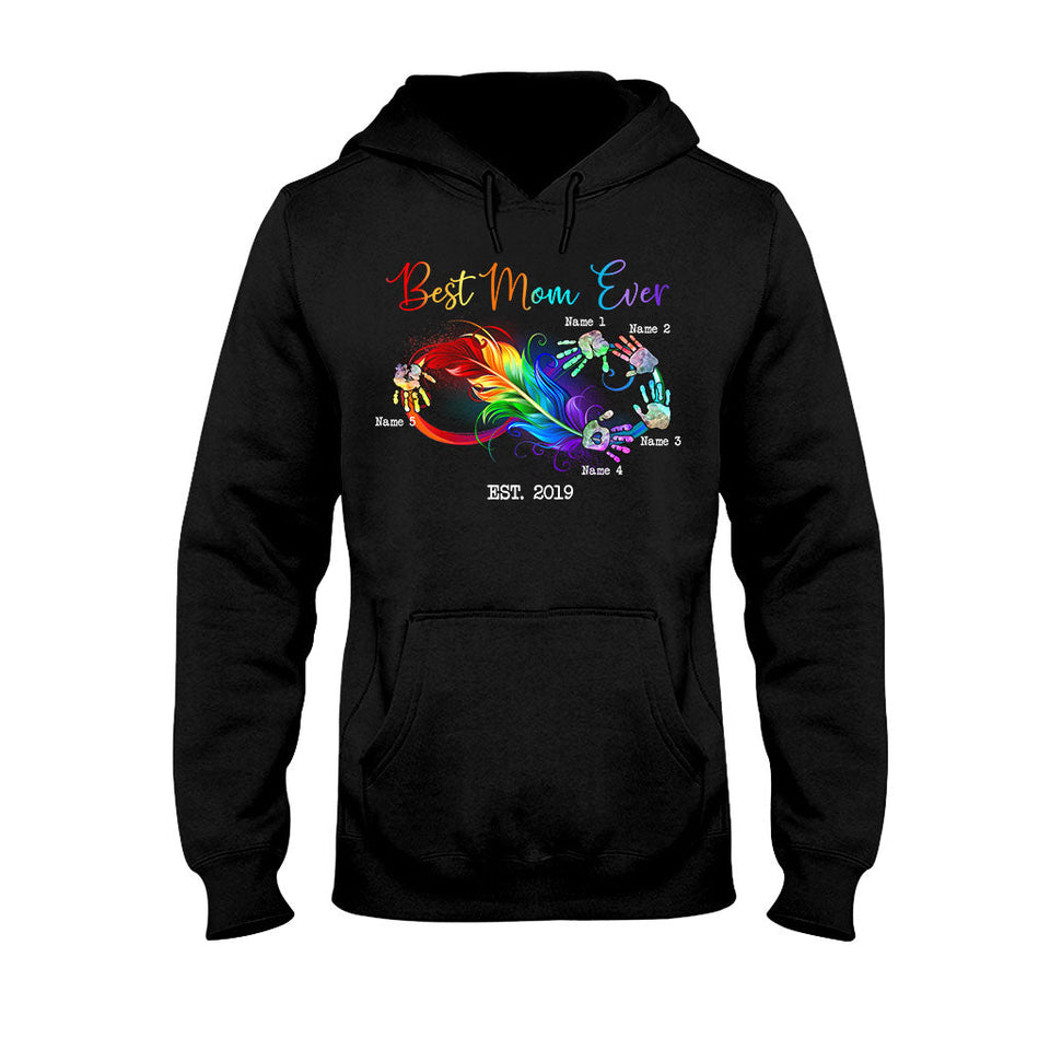 Blessed Mama - Gift for mom, grandma - Personalized T-shirt And Hoodie