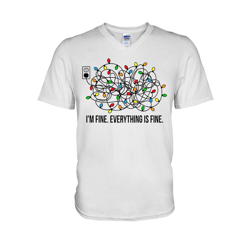 I'm Fine - Christmas T-shirt And Hoodie