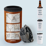 Four Seasons Reading Tracker - Personalized Book Can Cooler