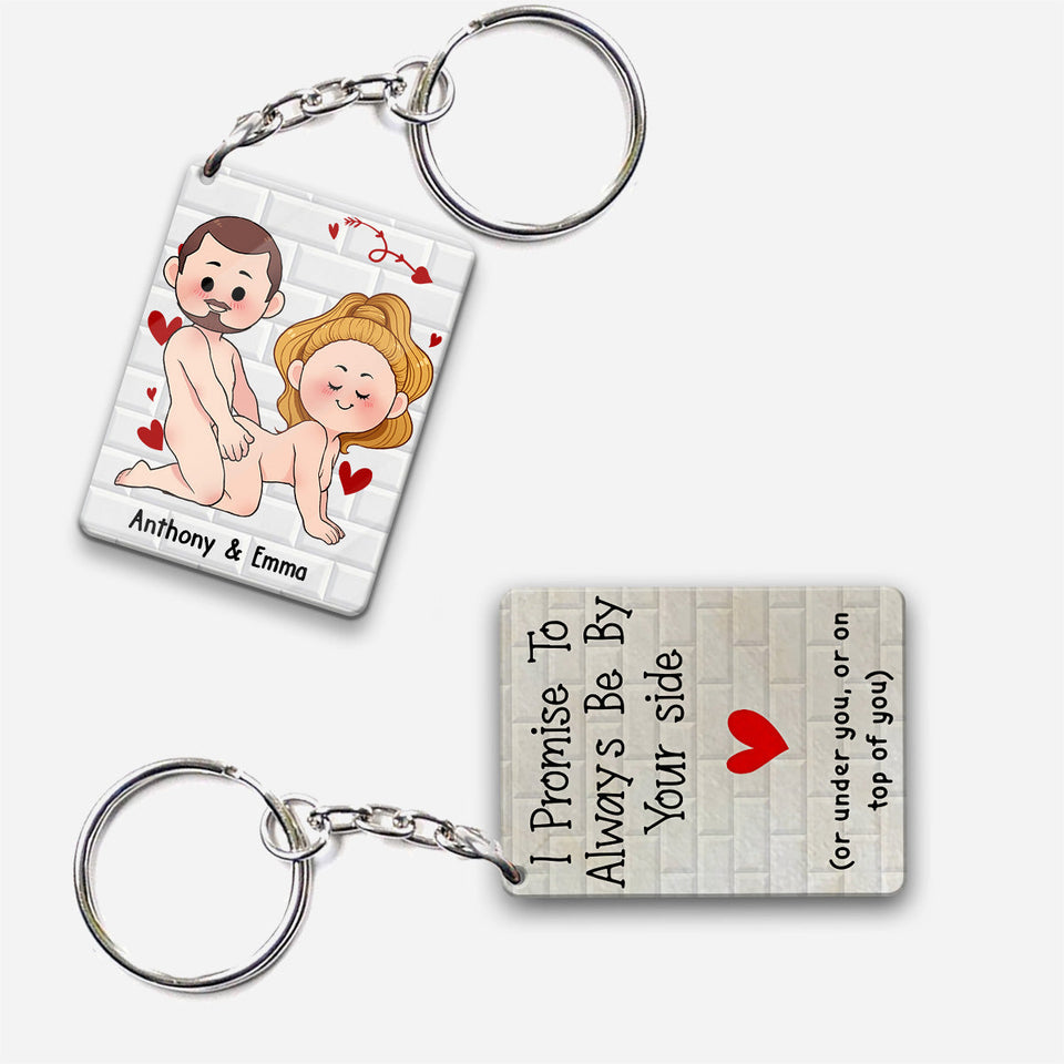 I Just Want You To Be Happy - Couple gift for husband, wife, boyfriend, girlfriend - Personalized Keychain