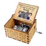 Whenever You Touch This Heart - Gift for mom, grandma, grandpa, daughter, son, granddaughter, grandson, wife, husband, dad, aunt, uncle, sister, brother - Personalized Hand Crank Music Box