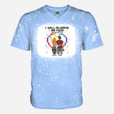 I Will Always Be Your Player Two - Personalized Video Game Bleached T-Shirt