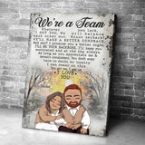 Husband And Wife We Are A Team - Personalized Couple Couple Poster