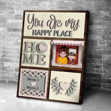 Love Lives Here - Personalized Couple Poster
