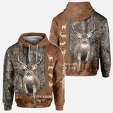 He Keeps Me Safe - Personalized Couple Hunting All Over T-shirt and Hoodie With Leather Pattern Print