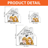 Home Is Wherever Mom Is - Personalized Mother's Day Mother Custom Shaped Acrylic Plaque