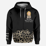 This Nana Wears Her Heart On Her Sleeve - Gift for grandma, mom, aunt - Personalized All Over Shirt