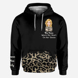 This Nana Wears Her Heart On Her Sleeve - Gift for grandma, mom, aunt - Personalized All Over Shirt