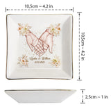 Hand In Hand - Personalized Couple Couple Jewelry Dish