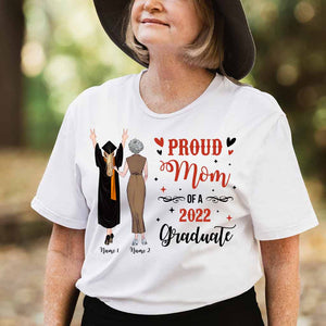 Proud Mom - Personalized Mother's Day Graduation T-shirt and Hoodie
