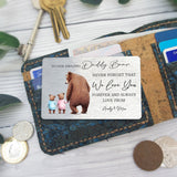 Dada Bear - Personalized Father's Day Father Wallet Insert Card