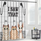 I Saw That - Personalized Dog Shower Curtain