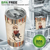 I'm Retired Reading Books Is My Job - Personalized Tumbler