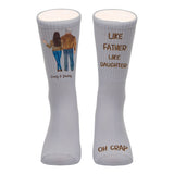Like Father Like Daughter - Personalized Father Socks