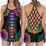 I Am - Personalized Yoga Cross Tank Top