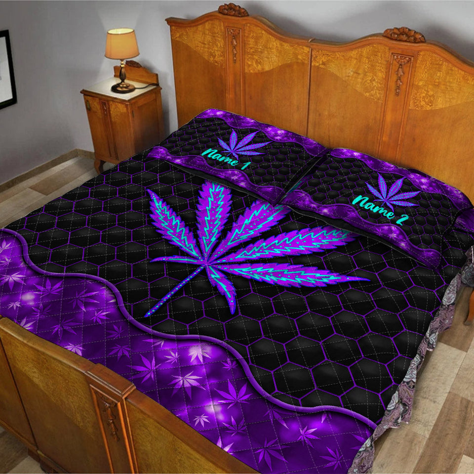 It's 420 Somewhere - Personalized Weed Quilt Set