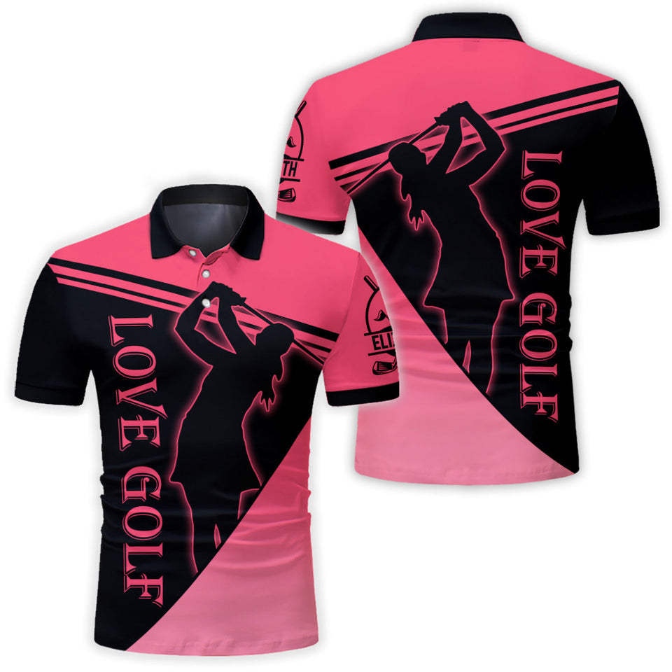 Love Golf - Personalized Golf Polo Shirt