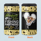 Husband And Wife - Personalized Fishing Can Cooler
