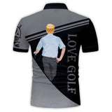 Love Golf - Personalized Golf Polo Shirt