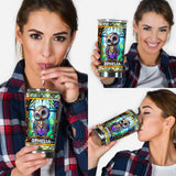 Cute Owl Stained Glass - Personalized Owl Tumbler