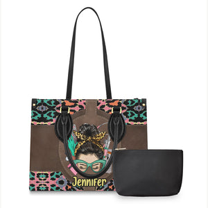 Nurse Life - Personalized Nurse Leather Handbag