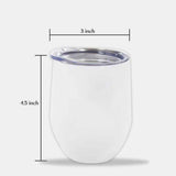 Cute Sea Turtle - Personalized Turtle Wine Tumbler