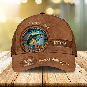 Reel Girls Fish Bass Fishing - Personalized Fishing Classic Cap