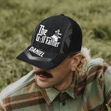 The Golf Father - Personalized Golf Trucker Hat (Black Mesh)
