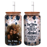 Apparently We’re Trouble - Personalized Bestie Can Glass