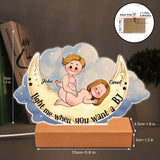 Light Me When You Want A BJ - Personalized Couple Shaped Plaque Light Base