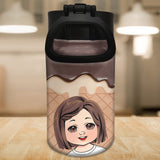 Ice Cream Chillin' - Family gift for toddler - child (2- 16 year) - Personalized Kids Water Bottle