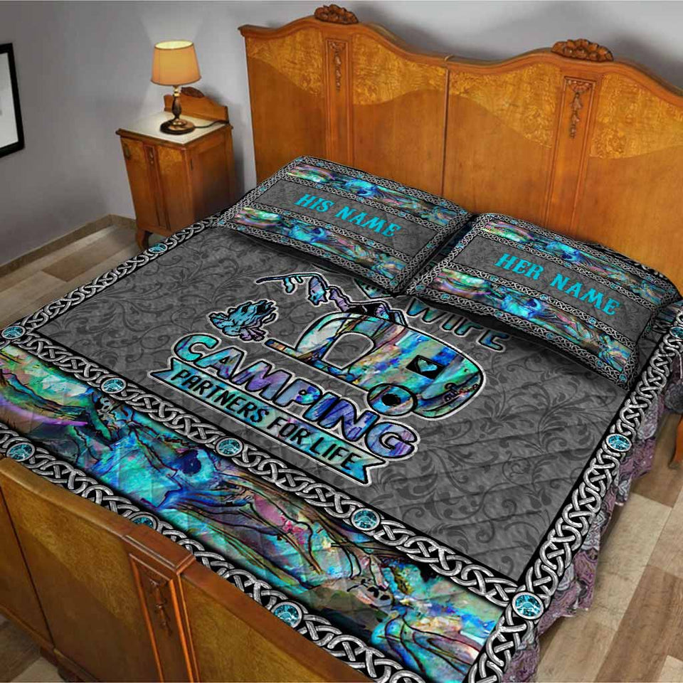 Camping Partner For Life - Personalized Quilt Set