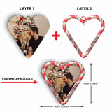 Together Since - Personalized Christmas Couple Layered Wood Ornament
