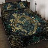 You And Me We Got This Deer Couple Mandala - Personalized Hunting Quilt Set