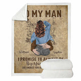 I Promise To Always Be By Your Side - Personalized Couple Couple Blanket