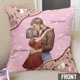 For My Whole Life - Personalized Couple Throw Pillow