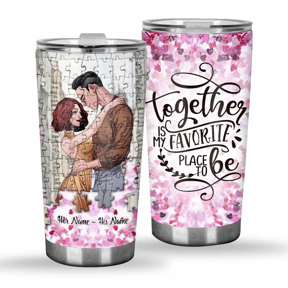 You're My Missing Piece - Personalized Couple Tumbler