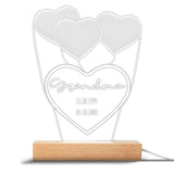 Love You Mom - Gift for mom, grandma, grandpa, husband, wife, dad - Personalized Shaped Plaque Light Base