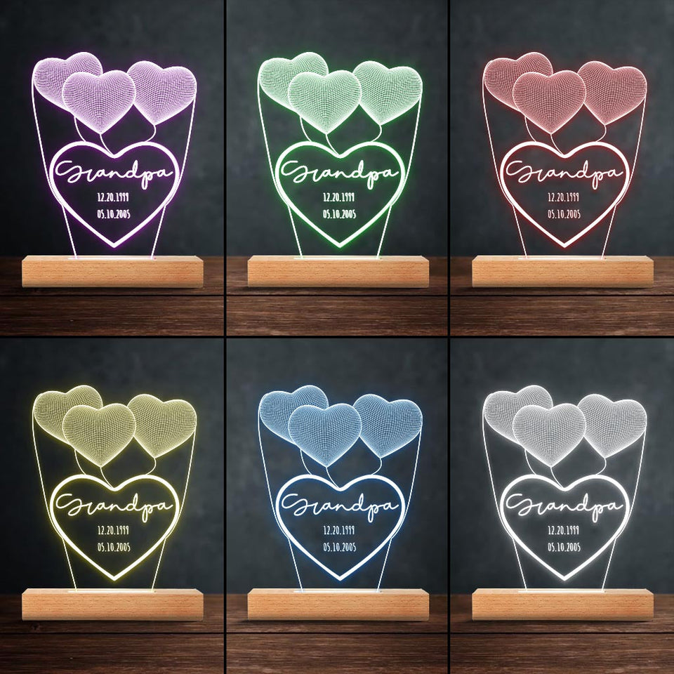 Love You Mom - Gift for mom, grandma, grandpa, husband, wife, dad - Personalized Shaped Plaque Light Base