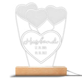 Love You Mom - Gift for mom, grandma, grandpa, husband, wife, dad - Personalized Shaped Plaque Light Base