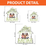 Floral Mom Home - Personalized Mother's Day Mother Custom Shaped Acrylic Plaque