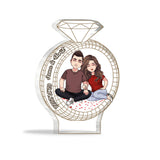 I'm Yours - Personalized Couple Couple Custom Shaped Acrylic Plaque