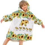 Mama Bear - Personalized Mother's Day Mother Blanket Hoodie