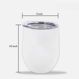 The Beach Is My Happy Place - Personalized Sea Lover Wine Tumbler