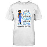 Black Nurse - Personalized Nurse T-shirt and Hoodie