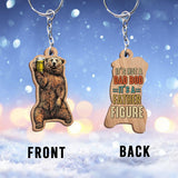 Dad Figure - Father Keychain (Printed On Both Sides)